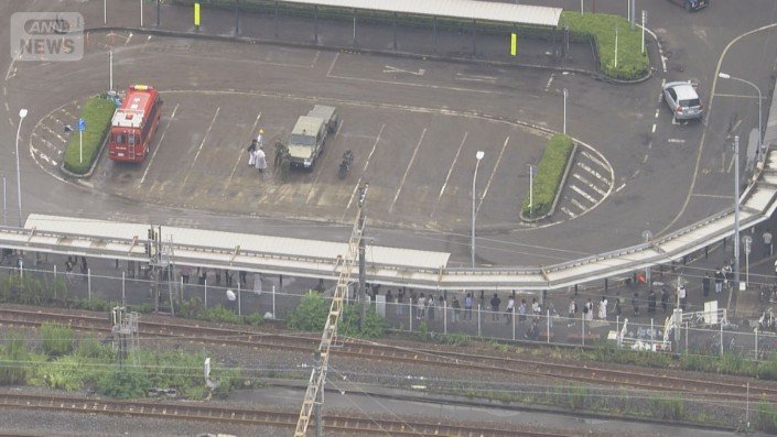 JR蘇我駅/14日午前9時前