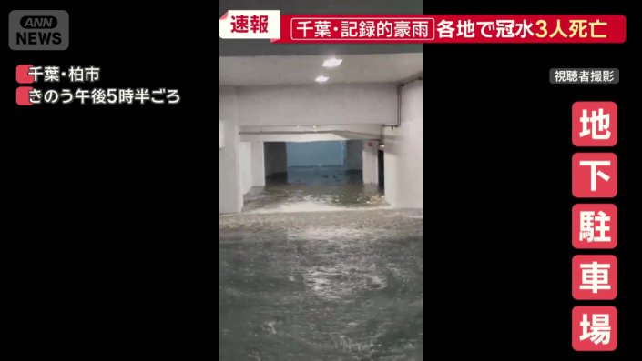 地下駐車場の入り口