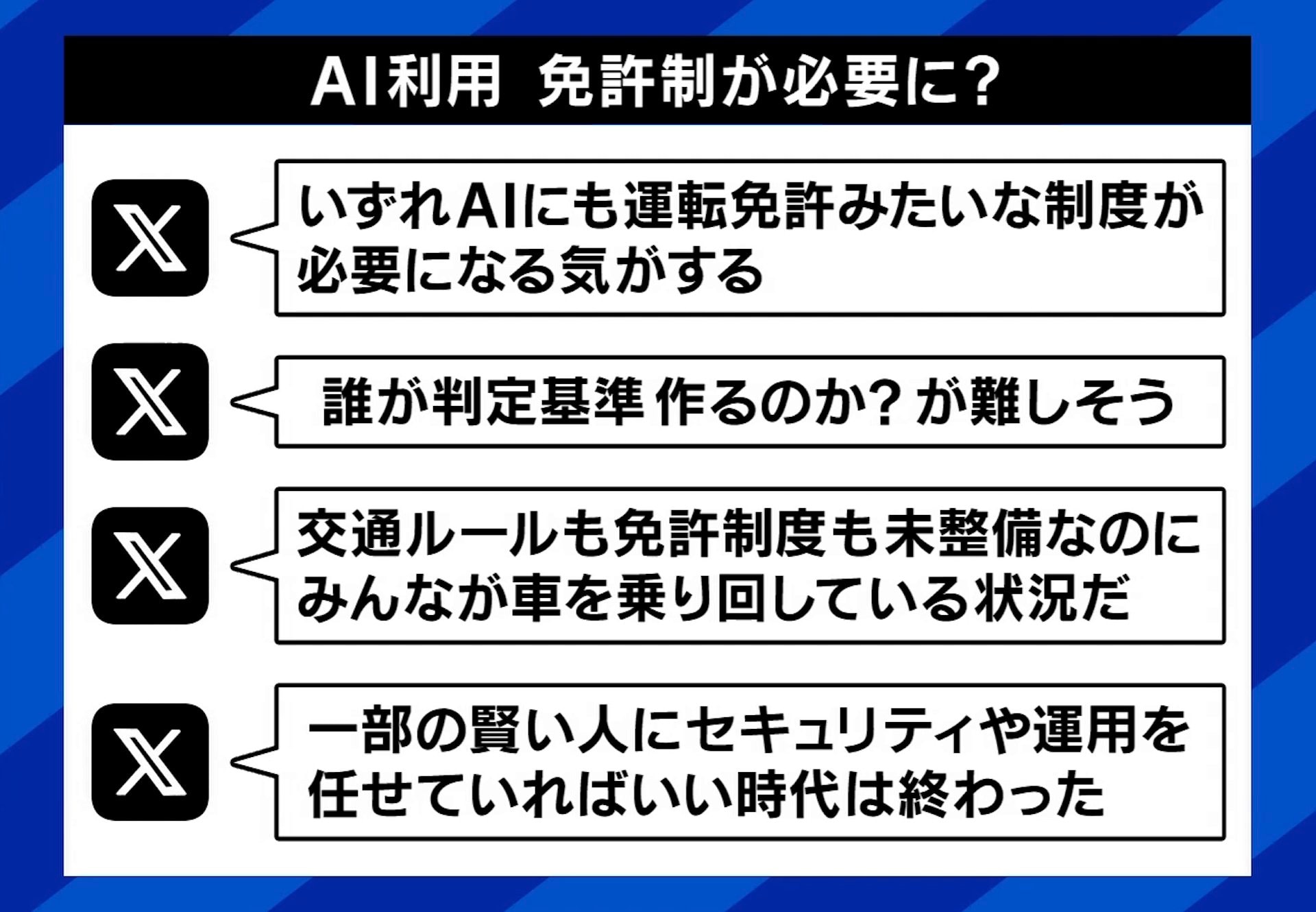 将来的に「免許制」が必要となる？