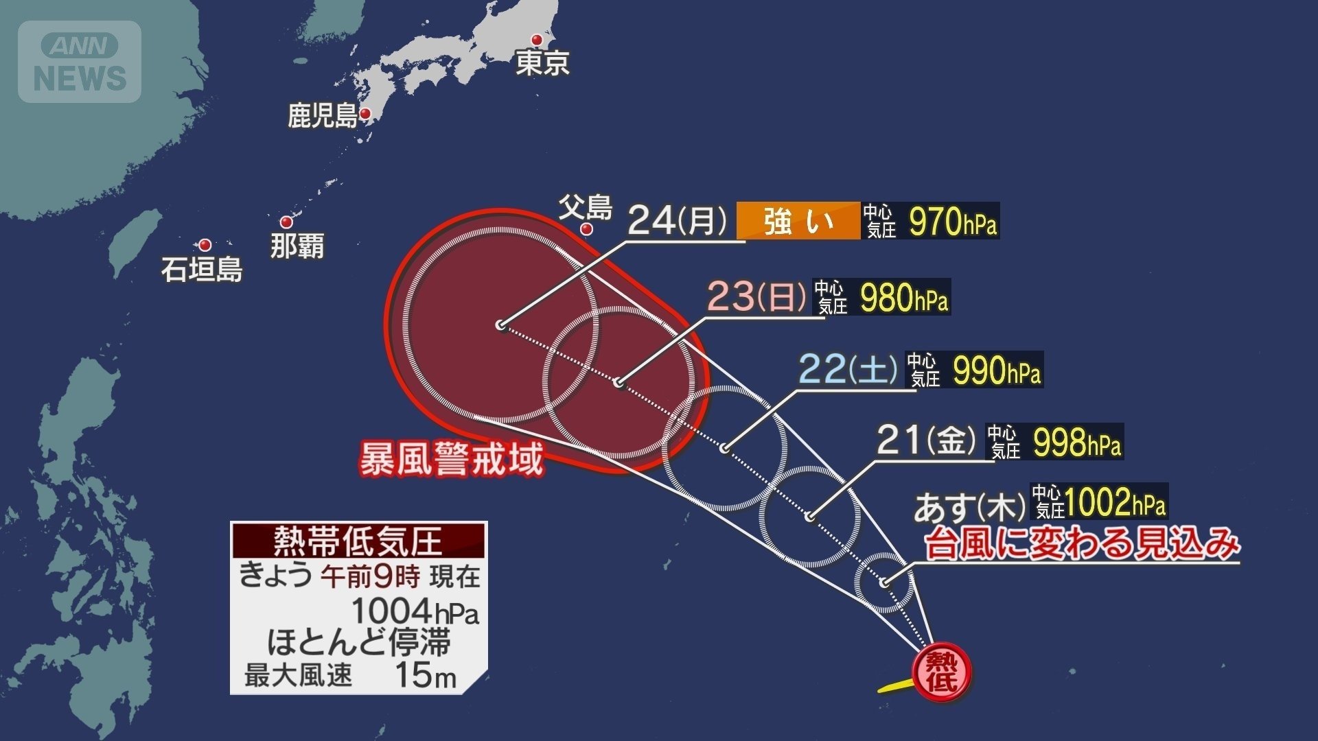 熱帯低気圧情報