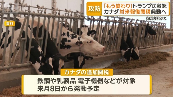 カナダ追加関税の対象
