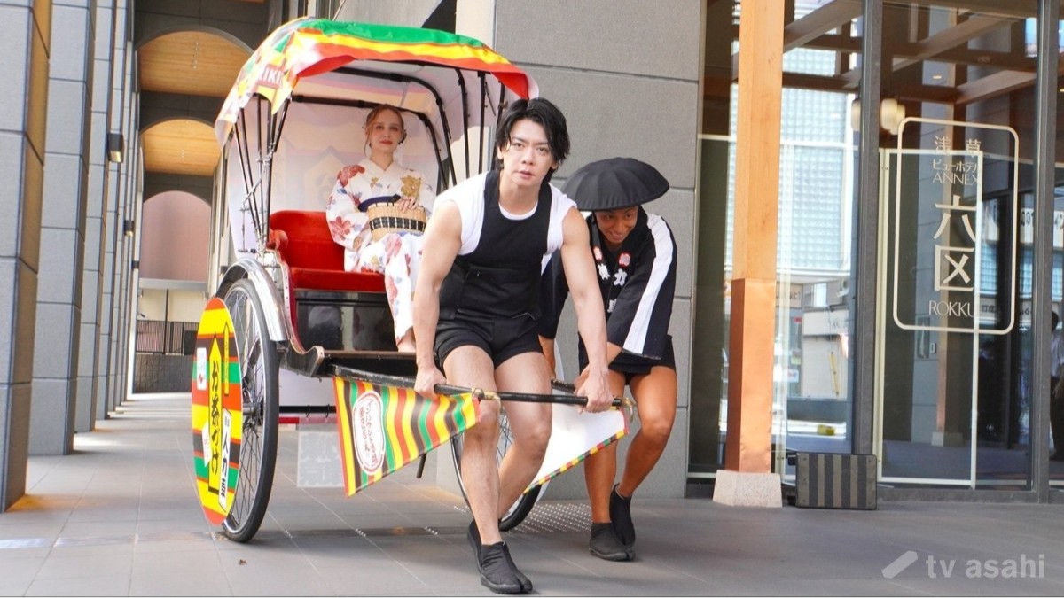 野田クリスタル、“俥夫”として人力車引く「緊張感ある」
