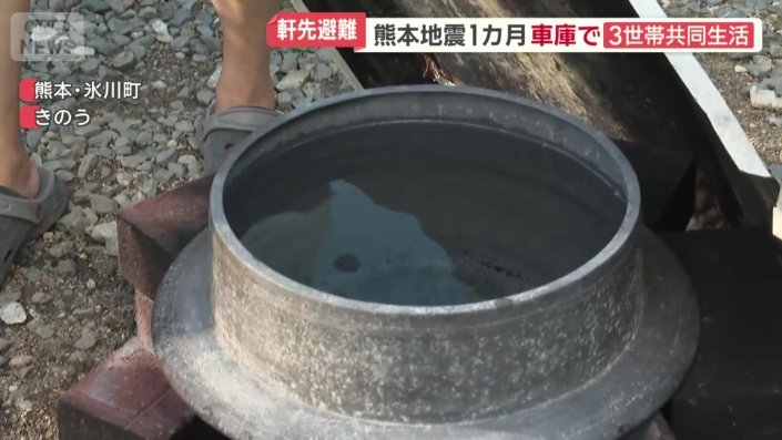 炎天下で温度が上がった水