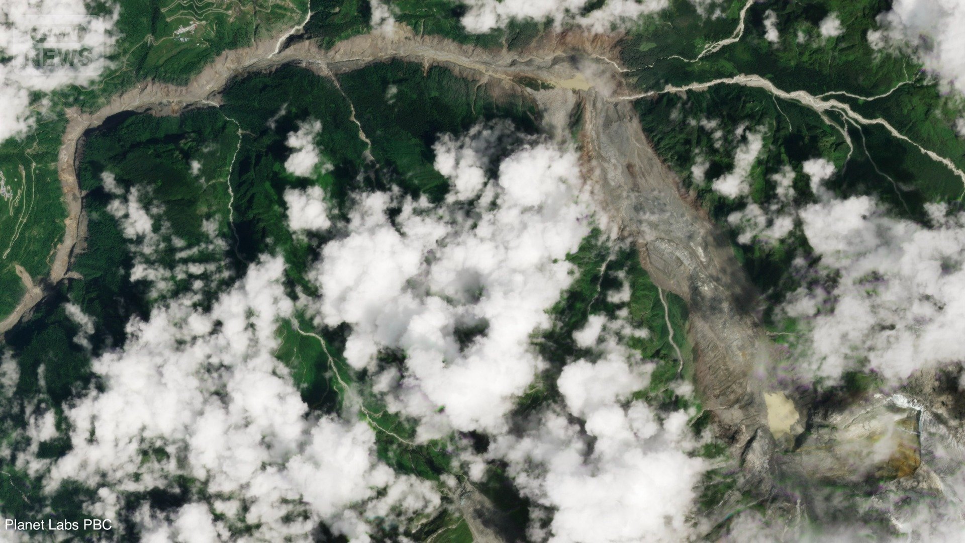8月28日撮影 氷河崩落現場付近