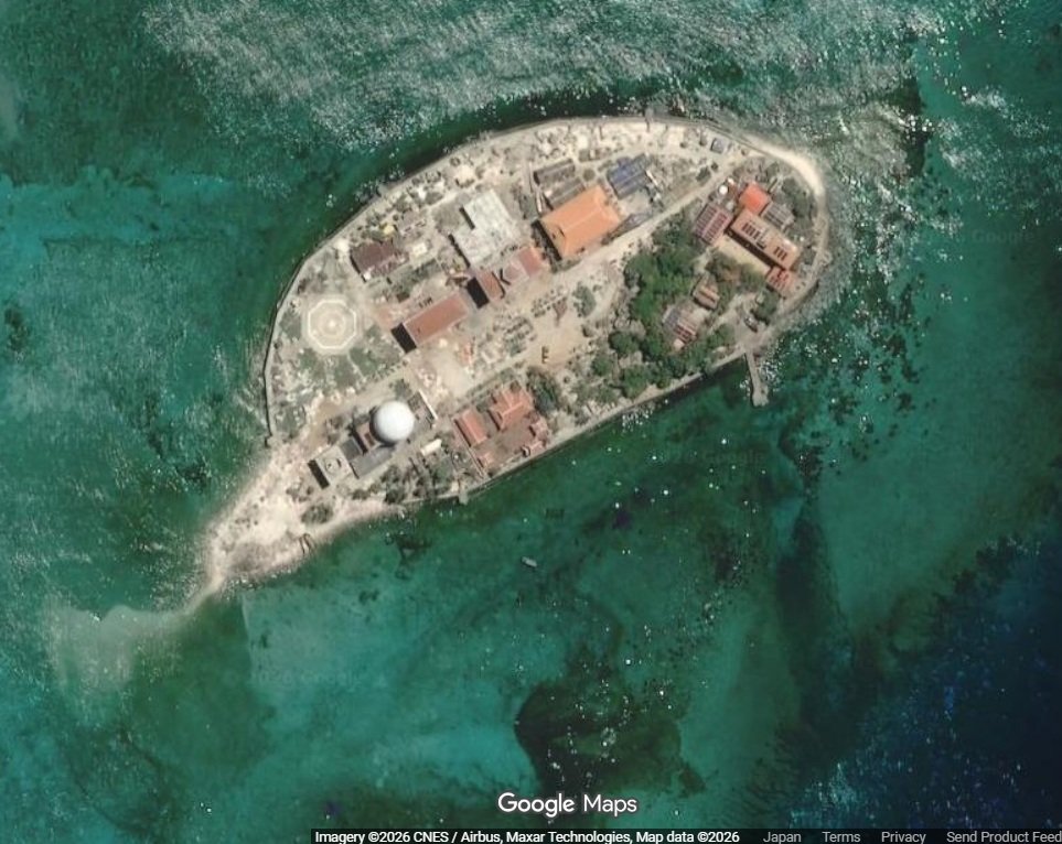 ピアソン礁(Google Mapsから)