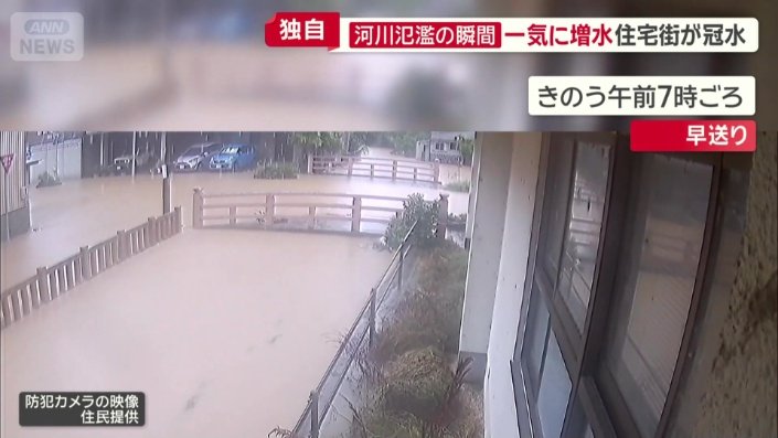 川と道の境目が分からなくなる
