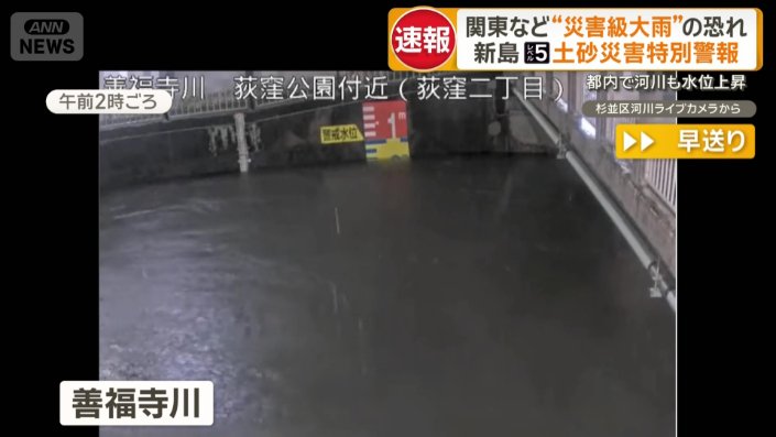 東京・杉並区を流れる善福寺川