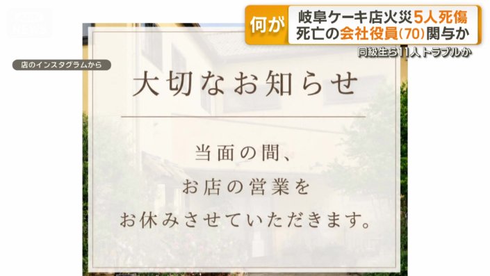 ケーキ店のSNS