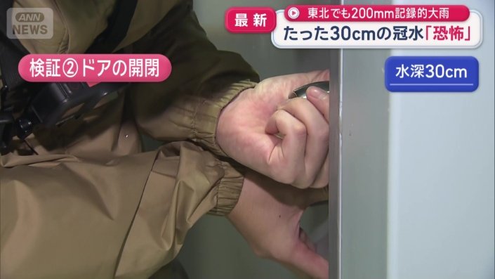 水深30センチでは…
