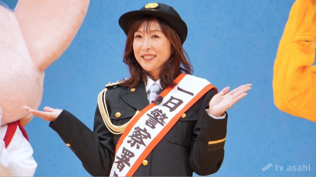 かとうれいこ、8年ぶり一日警察署長「背中がシャキッとする！」
