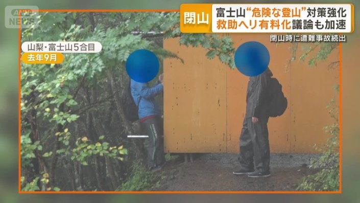 バリケードを突破する人